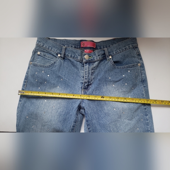 Soho Babe Junior's Demin Blue Jeans Size 9 - Picture 4 of 11